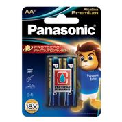Pilha Alcalina Panasonic Premium AA 2 Unidades