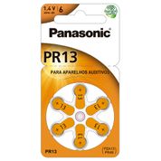 Bateria Panasonic Auditiva PR13 1.4V 6 Unidades