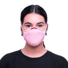 Máscara de Proteção Reutilizável Fiber Knit M Rosa