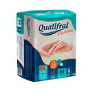 Fralda Geriátrica Qualifral Premium M 8 Unidades