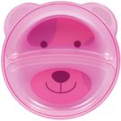 Prato Buba Ursinho com Divisória Rosa