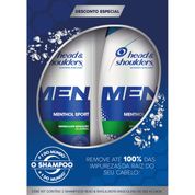 Shampoo Head & Shoulders Men Menthol Sport 2 Unidades 200ml Cada