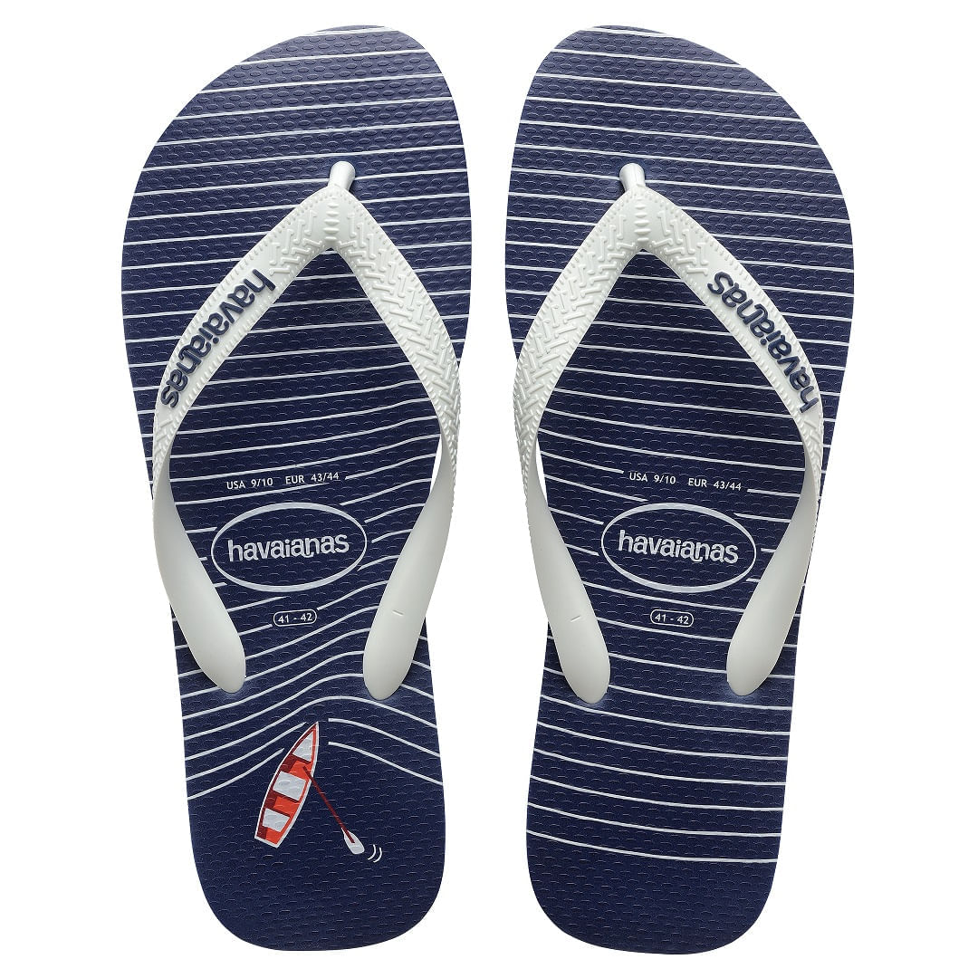 Sandália Havaianas Top Marinho/Branco/Marinho 43/44