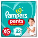 Fralda Descartável Pampers Pants Ajuste Total XG 32 Unidades