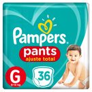 Fralda Descartável Pampers Pants Ajuste Total G 36 Unidades