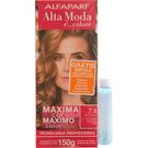 Tintura Alta Moda 7.4 Louro Médio Acobreado + Ampola de Tratamento