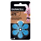 Pilha Auditiva Duracell N675 6 Unidades