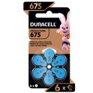 Pilha Auditiva Duracell N675 6 Unidades
