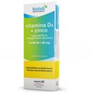 Vitamina D3 2.000UI+Zinco 20mg Biolab 30 Cápsulas
