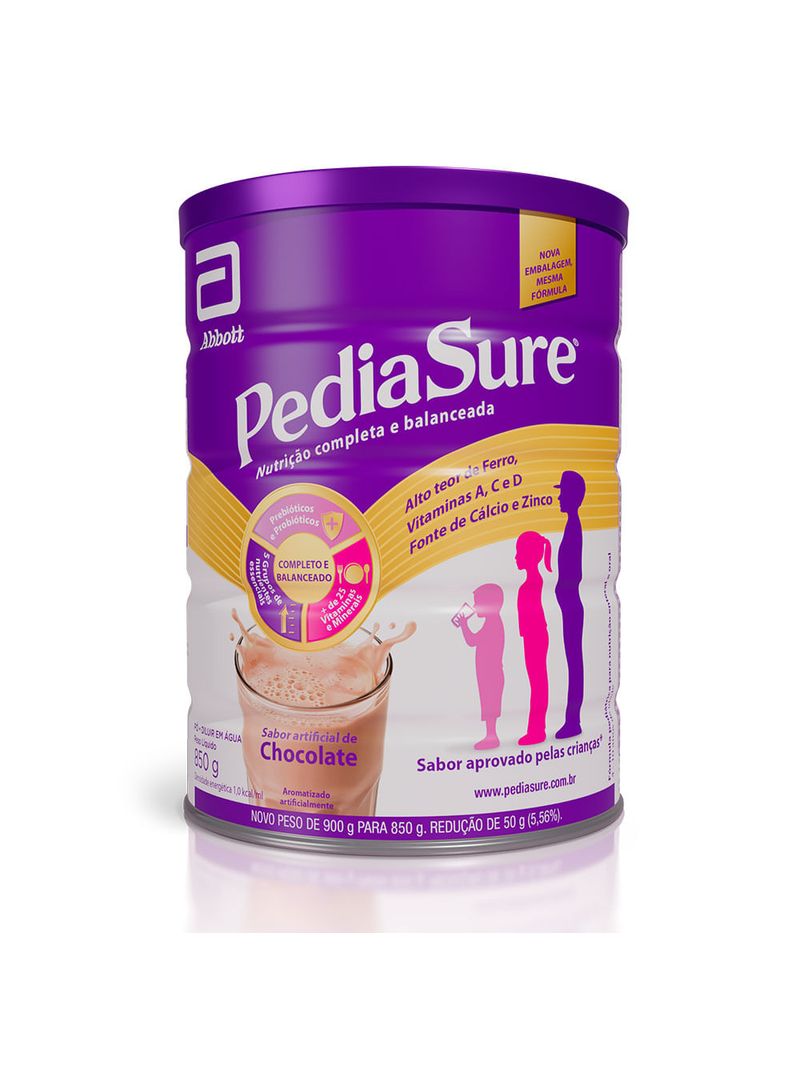 Suplemento Alimentar Pediasure Complete Lata Chocolate 850g