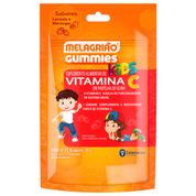 Melagrião Gummies Kids Vitamina C Laranja e Morango 30 Gomas