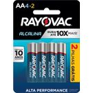 Pilha Alcalina Rayovac AA Leve6 Pague4 Unidades