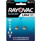 Bateria Alcalina Rayovac LR44 1.5V 2 Unidades