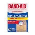Curativos BAND AID® Transparente Leve 40 com Preço Especial