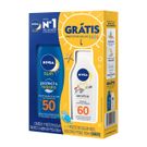 Protetor Solar Nivea Sun Adulto FPS 50 200ml + Protetor Solar Sensitive kids FPS 60 100ml