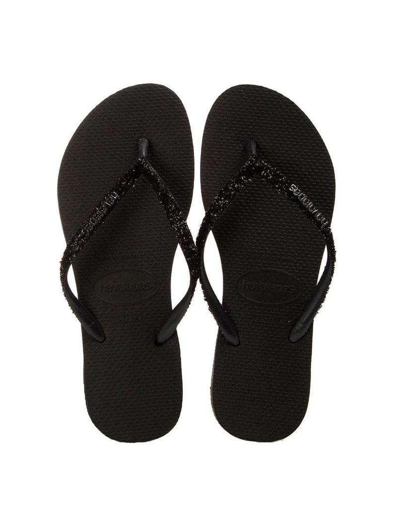 Sandália Havaianas Slim Gloss Preto Tamanho 35/36 1 Par - Drogaria Sao Paulo