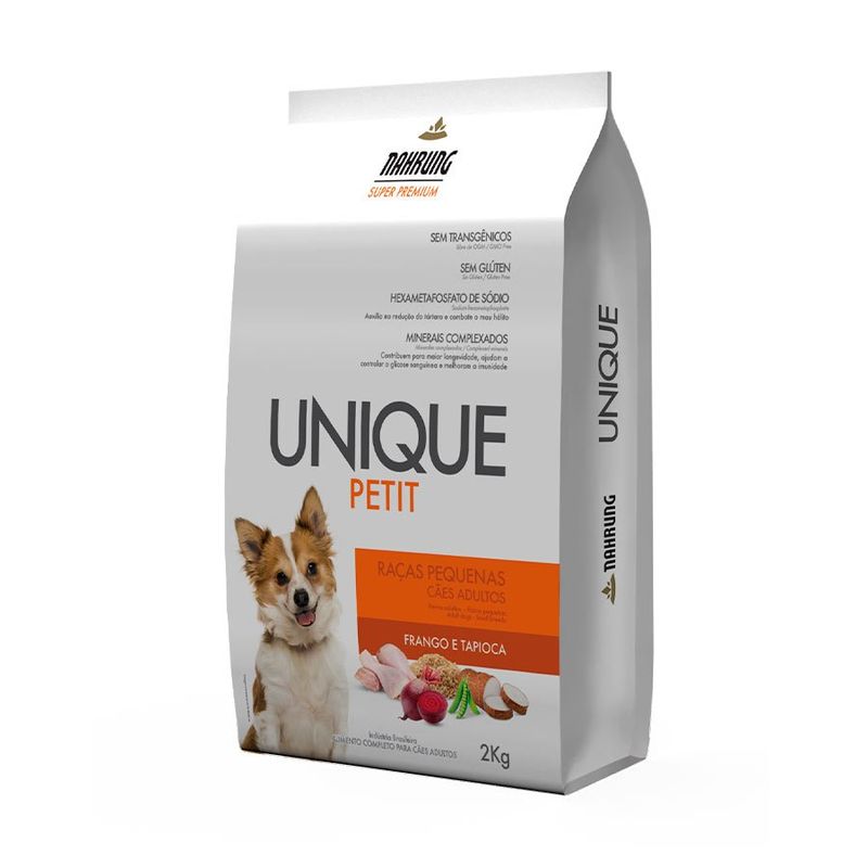 Racao-Unique-Petit-Cao-Adulto-Raca-Pequena-Sabor-Salmao-e-Frango-2Kg