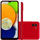 Samsung Galaxy A03 64GB 4G Tela Infinita de 6.5" Câmera Dupla 48MP + 2MP Vermelho