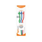 Escova Dental Powerdent Light Basic Média 3 Unidades