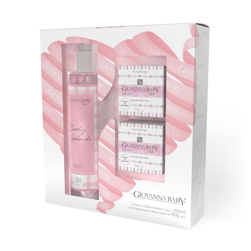 Kit-Giovanna-Baby-Body-Splash-Classic-260ml---2-Sabonete-Classic-90g-Cada
