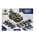 Blocos De Montar Cubic City Modelo Polícia 12 em 1 com 572 Peças Multikids