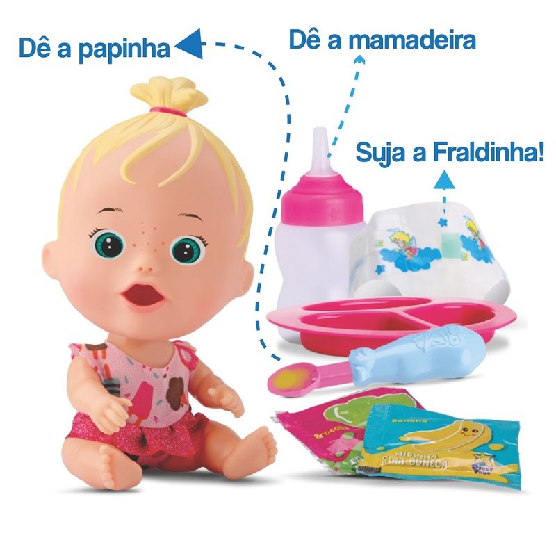 Boneca-Divertoys-Little-Dolls-Brincar-de-Papinha