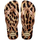 Sandália Havaianas Top Animals Areia/Rose Gold 35/36