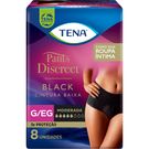 Roupa Íntima Tena Pants Discreet Black G/EG 8 Unidades