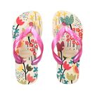 Sandália Havaianas Kids Flores Bege Palha 27/28