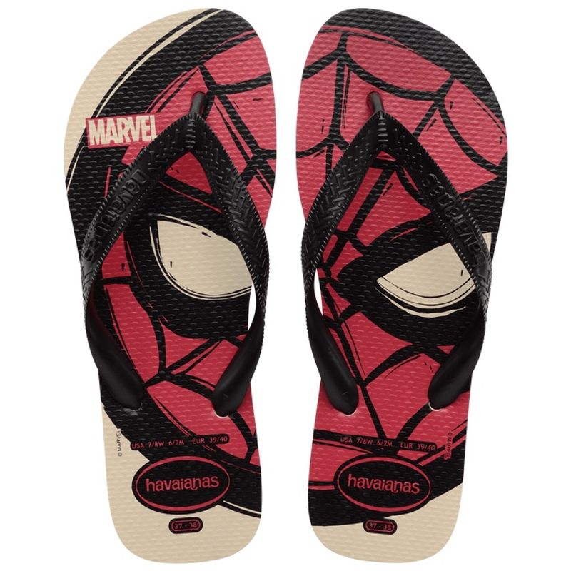 Sandalia-Havaianas-Kids-Top-Marvel-Bege-Palha