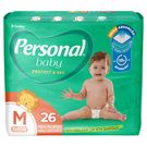 Fralda Descartável Personal Baby Protect & Sec M 26 Unidades