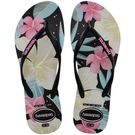 Sandália Havaianas Slim Floral Preto/Rosa 33/34