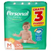 Fralda Personal Baby Protect & Sec M 70 Unidades
