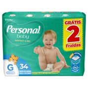 Fralda Personal Baby Protect & Sec G 34 Unidades