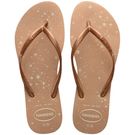 Sandália Havaianas Slim Gloss Bege Palha 33/34