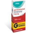 Paracetamol 750mg Medley Genérico 20 Comprimidos