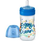 Mamadeira Lillo Bico Silicone Super Divertida Azul 300ml Sortido