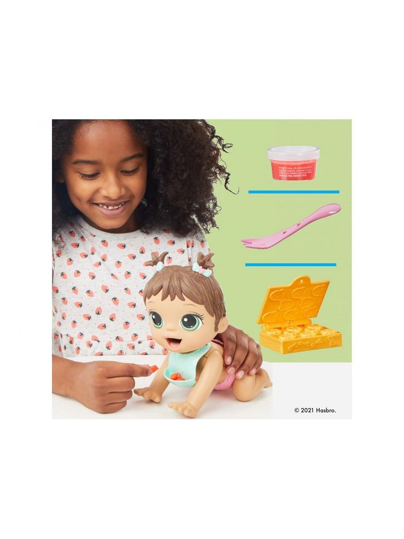 Boneca Baby Alive Hasbro Hora da Papinha Morena