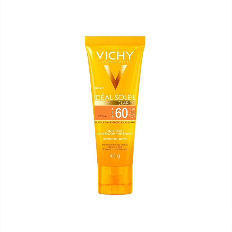 Protetor-Solar-Vichy-Ideal-Soleil-Clarify-FPS60-Media-40g