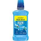Antisséptico Bucal Oral-B Pro-Saúde Menta Fresca - Leve 500 ml Pague 300ml