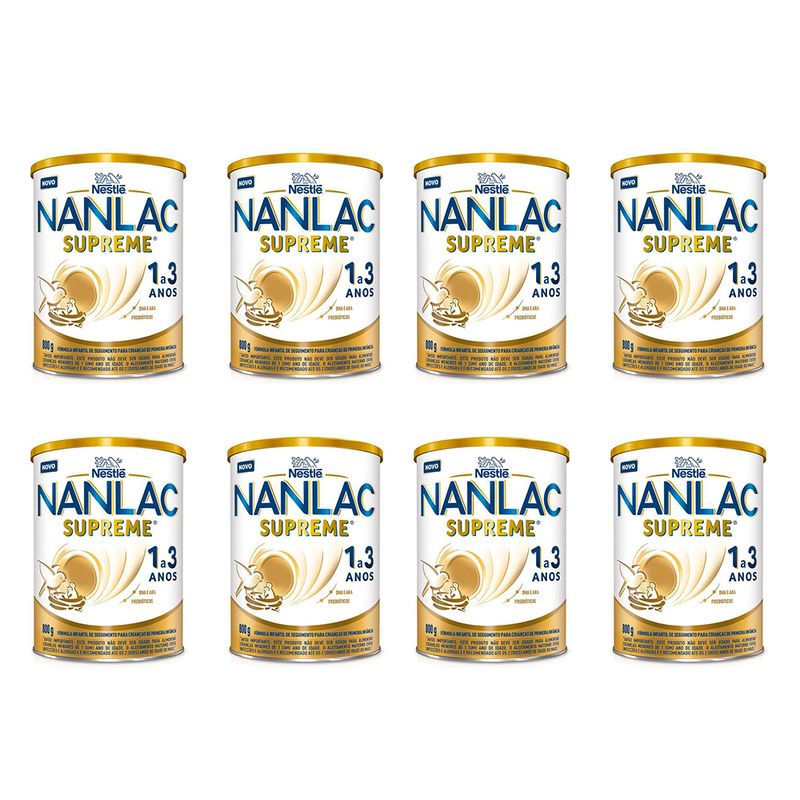 Kit-8-Formula-Infantil-Nanlac-Supreme-1-a-3-anos-800g-cada