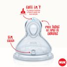 Bico Mamadeira Nuk Silicone First Choice Advanced Média Consistência S2