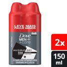 Desodorante Aerosol Dove Men+Care Invisible Dry 150ml 2 Unidades