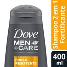 Shampoo Dove Men 2 em 1 Força Resistente 400ml