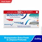 Creme Dental Sensodyne Limpeza Profunda+Branqueador Extra Fresh 90g