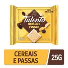 Chocolate Branco Garoto Talento Com Cereais e Passas 25g