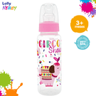 Mamadeira Lolly Tip Silicone Ortodôntico Rosa Sortida 240ml
