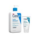 Loção Hidratante CeraVe 473m l+ Creme Reparador Mãos 50ml