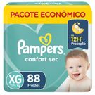 Fraldas Pampers Confort Sec XG 88 Unidades