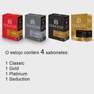 Estojo Senador Gold Lata 4 Unidades 390g